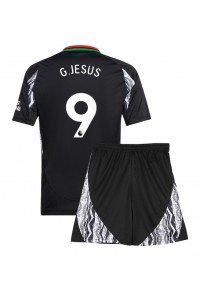 Arsenal Gabriel Jesus #9 Babytruitje Uit tenue Kind 2024-25 Korte Mouw (+ Korte broeken)